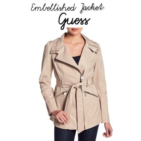 Guess Jackets & Coats New Guess Embellished Jacket Poshmark